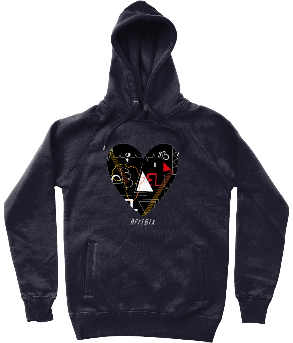 Linear Print Trendy Unisex Pullover Hoodie