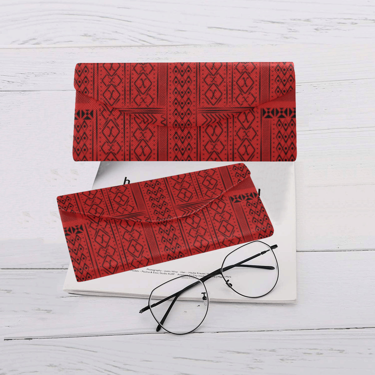 AfriBix Tribal Print Foldable Glasses Case