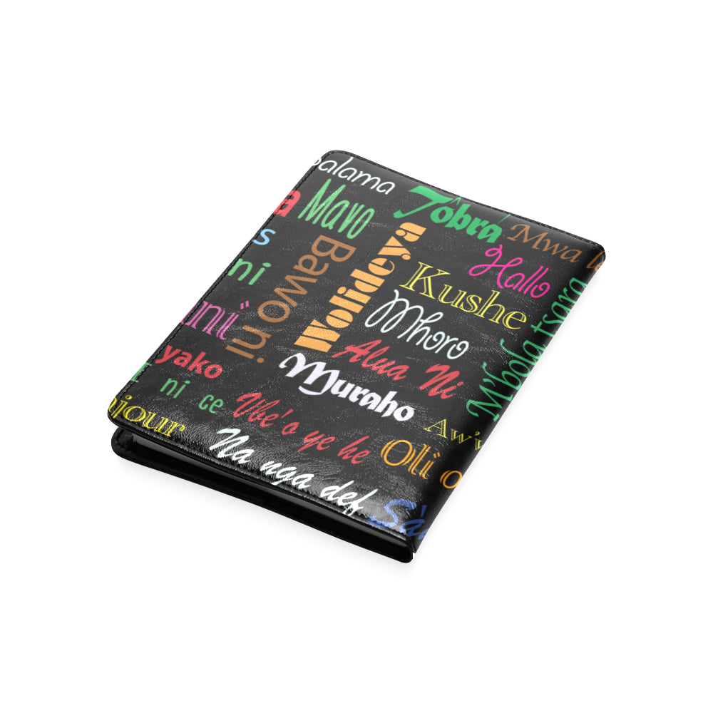 AfriBix Hello Print A5 Leatherette Notebook