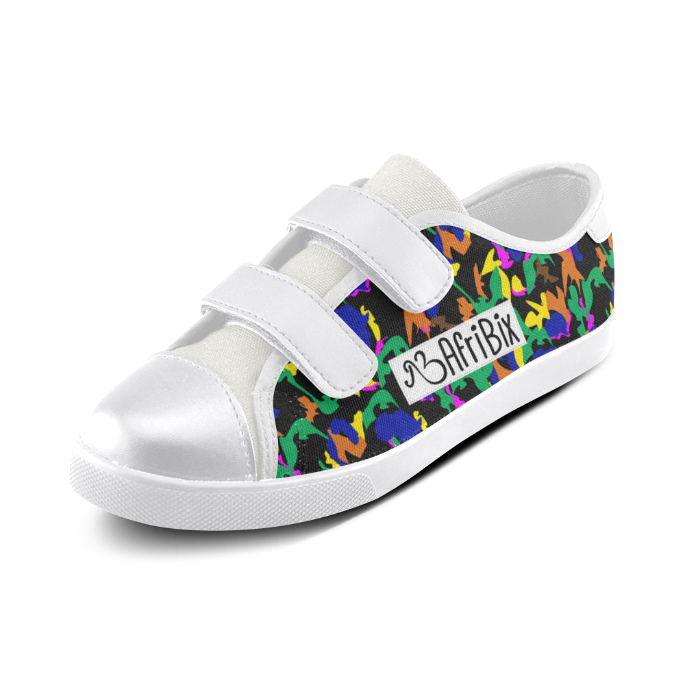 AfriBix Kids Camo Velcro Canvas