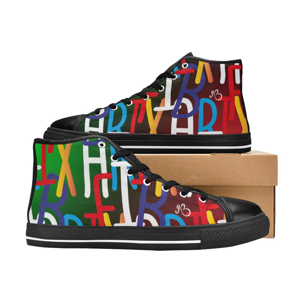 AfriBix Collage Women's Hightop Canvas