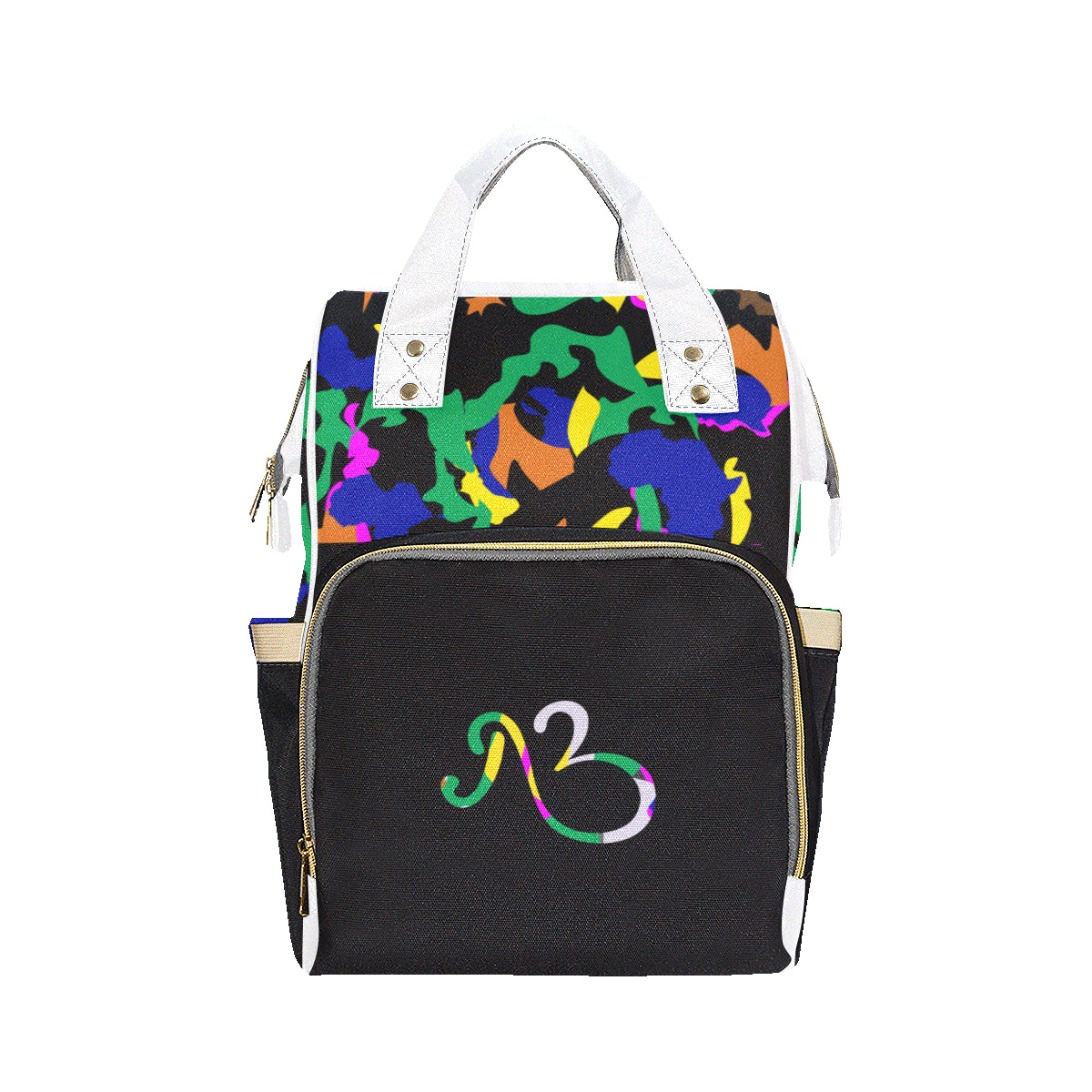AfriBix Camo Print Multi-Function Backpack
