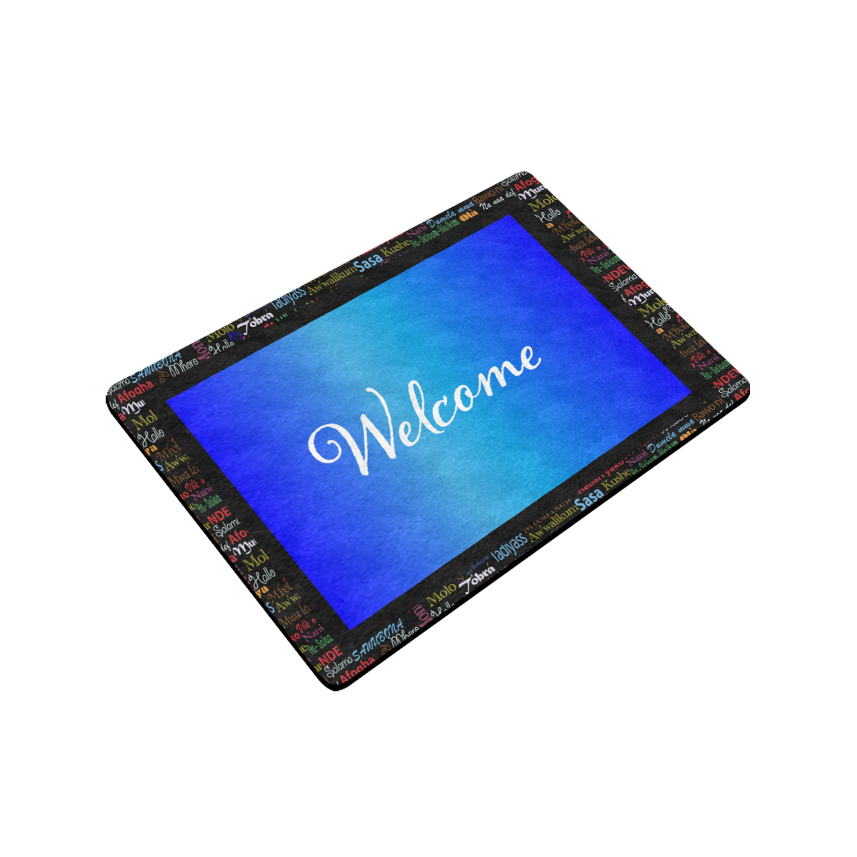 AfriBix Hello Print Welcome Doormat