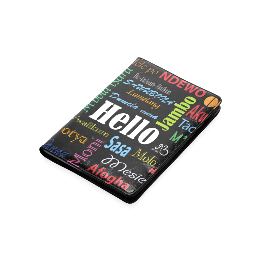 AfriBix Hello Print A5 Leatherette Notebook