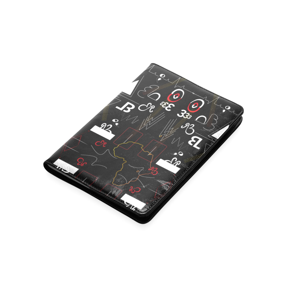 AfriBix Linear Print A5 Leatherette Notebook