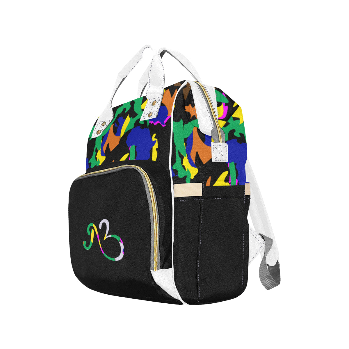 AfriBix Camo Print Multi-Function Backpack
