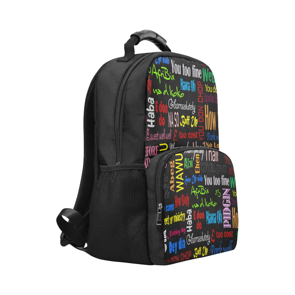 AfriBix Pidgin Print Classic Backpack