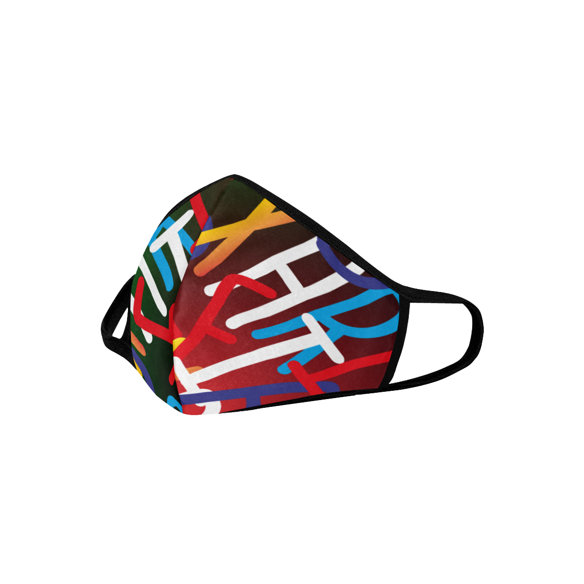 AfriBix Collage Cotton Fabric Face Mask with filter slot (30 filters Included) - Non-medical use