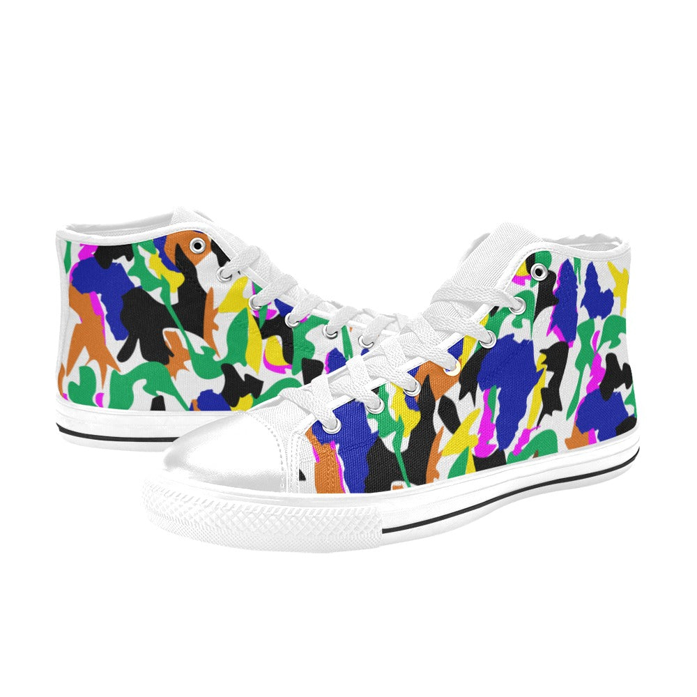 AfriBix Camo Women's Hightop Canvas