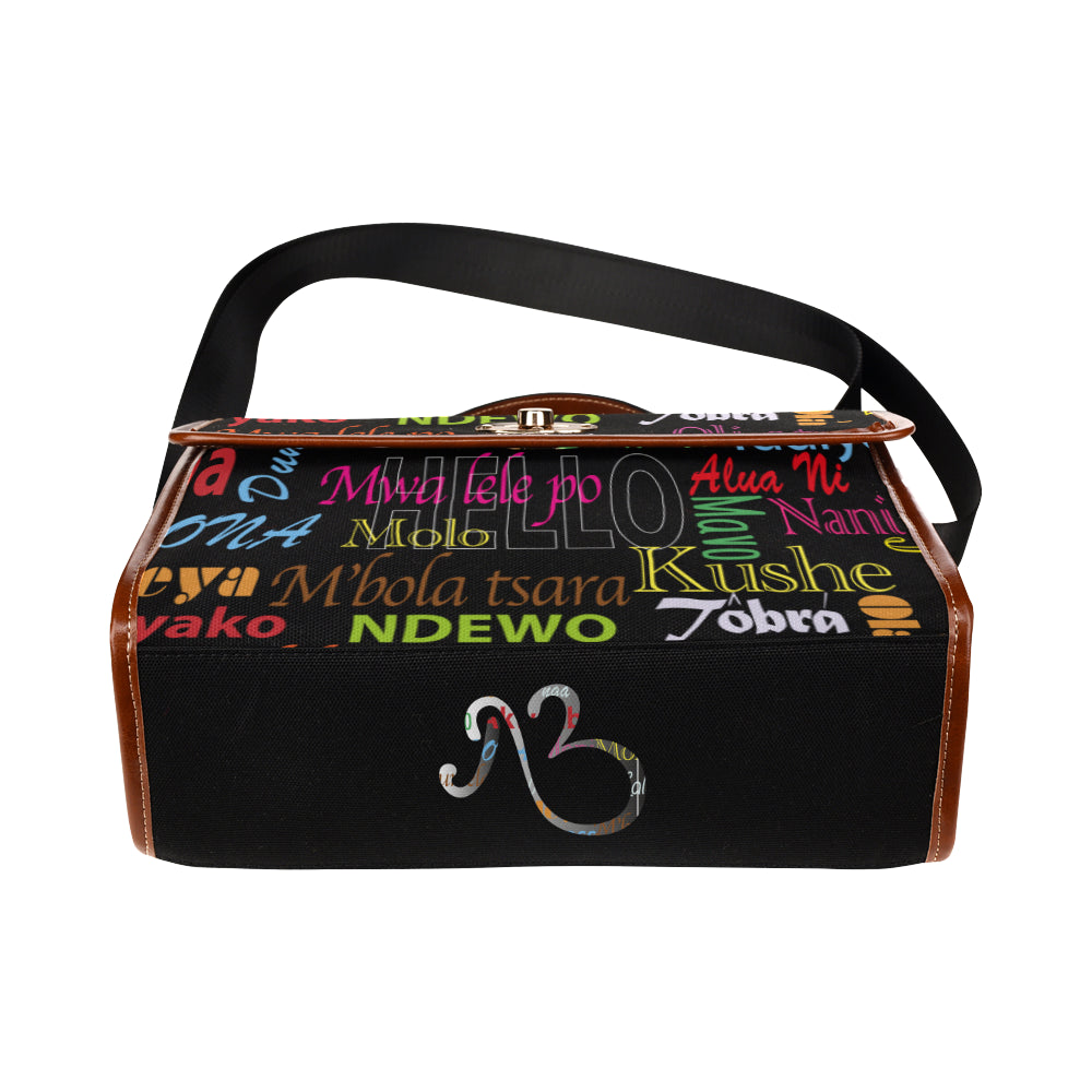AfriBix Hello Print Satchel