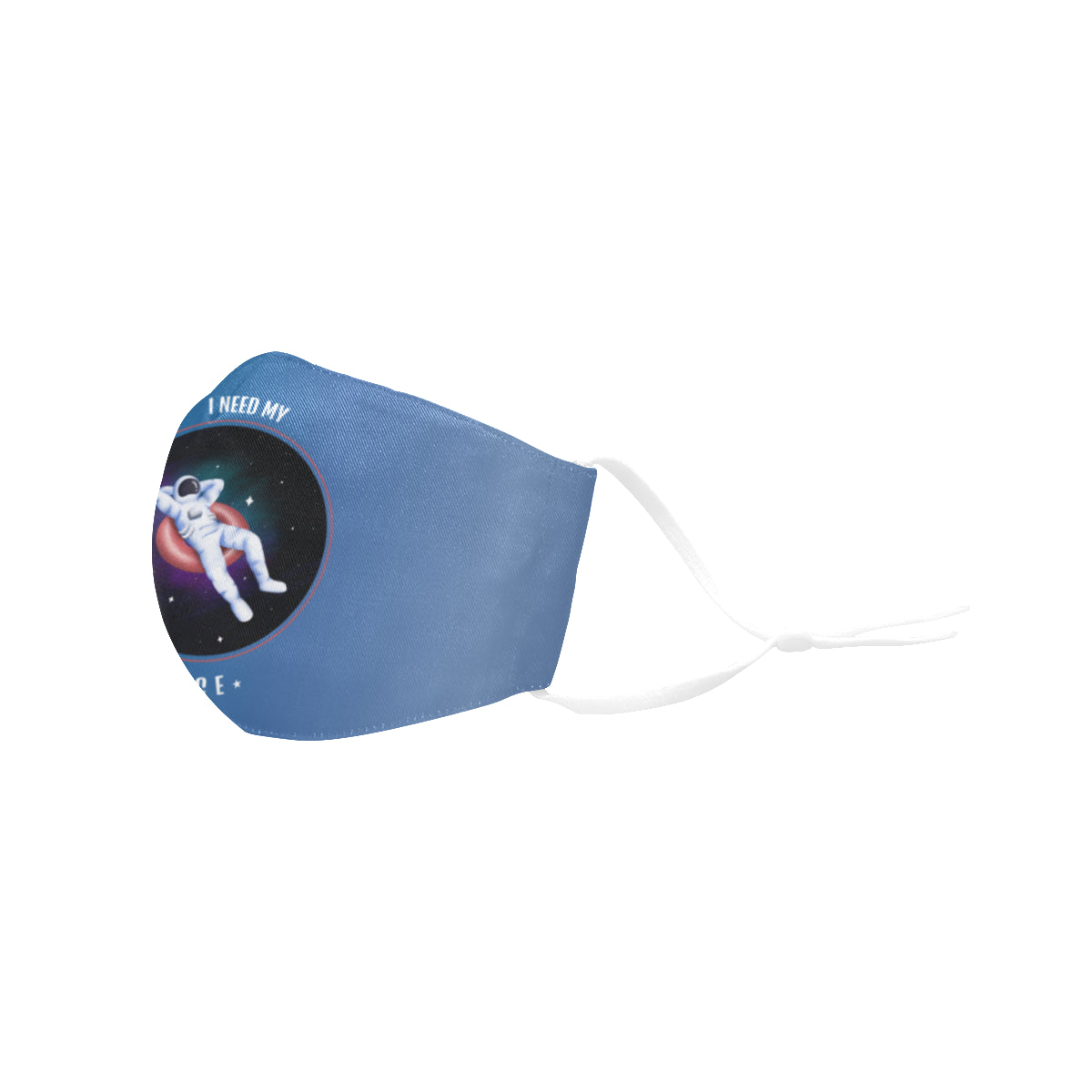 I Need My Space Cotton Fabric Face Mask with Filter Slot & Adjustable Strap (Pack of 5) - Non-medical use