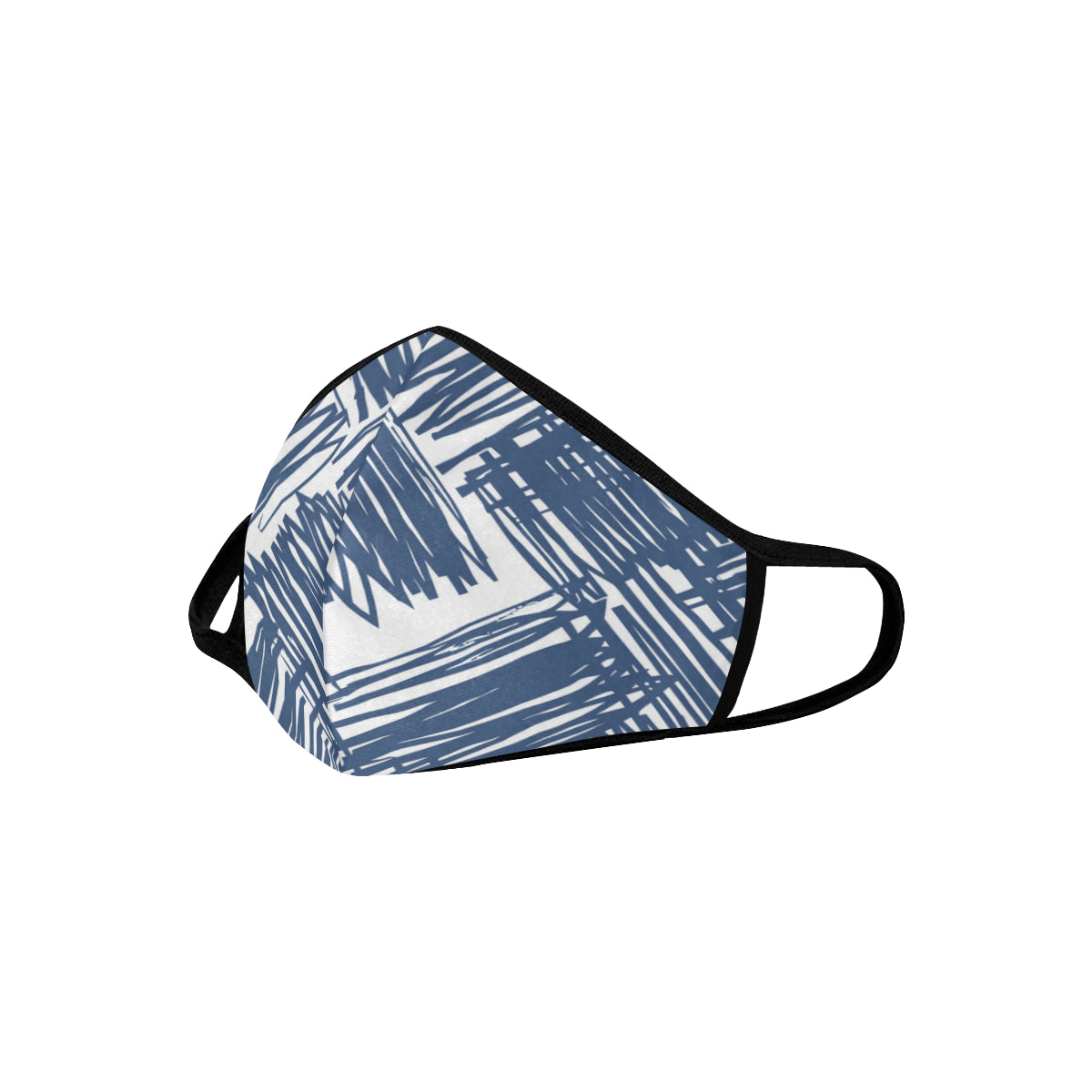 Scribble Art Cotton Fabric Face Mask with filter slots (30 Filters Included) - Non-medical use