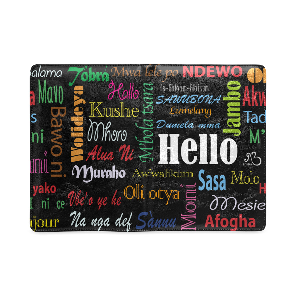 AfriBix Hello Print A5 Leatherette Notebook