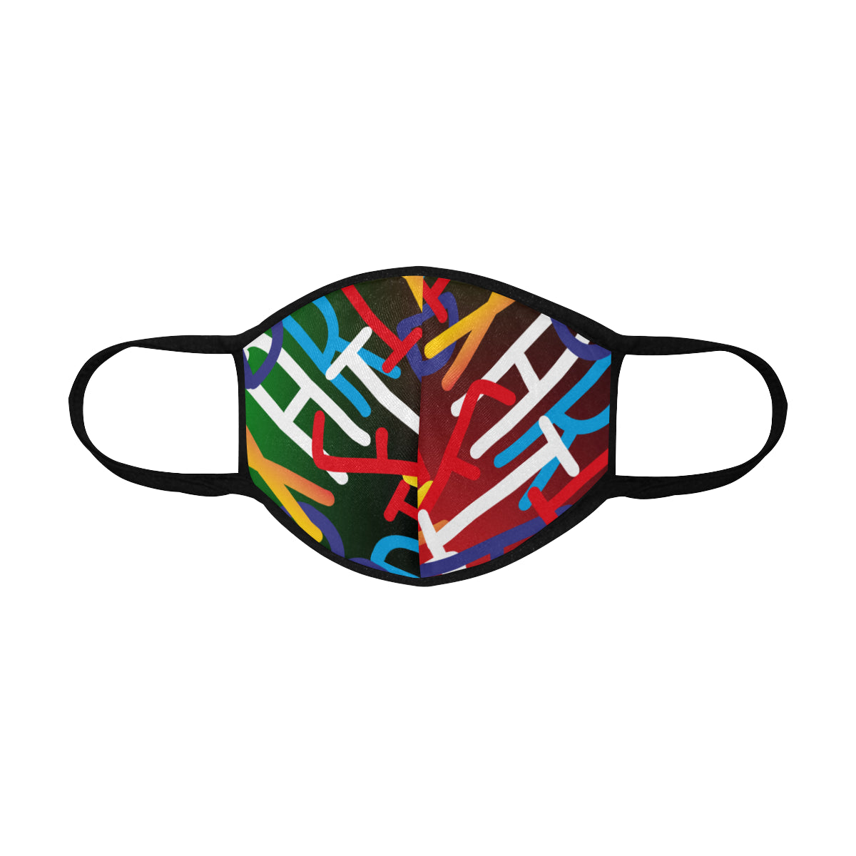 AfriBix Collage Cotton Fabric Face Mask with filter slot (30 filters Included) - Non-medical use