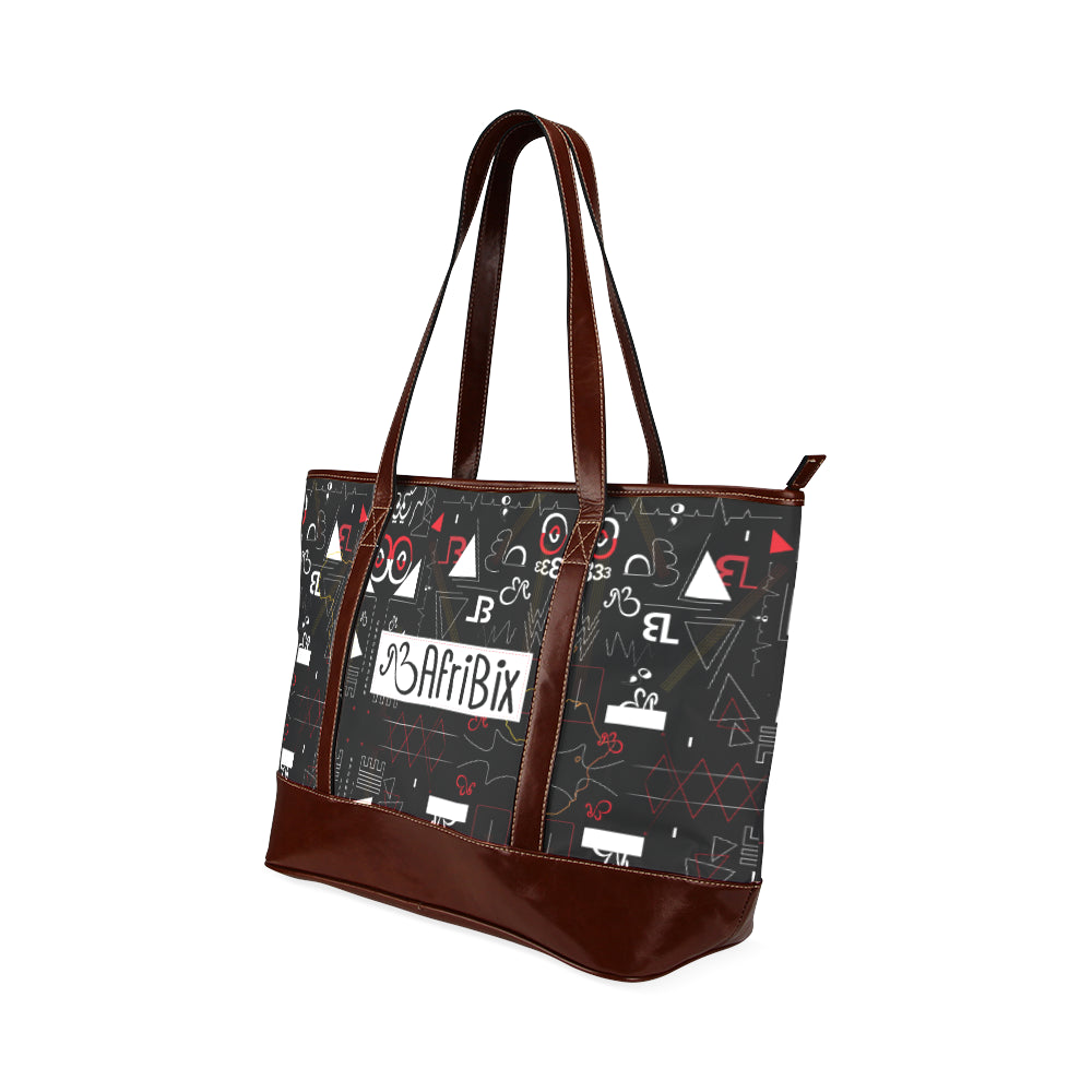 Linear Print Tote