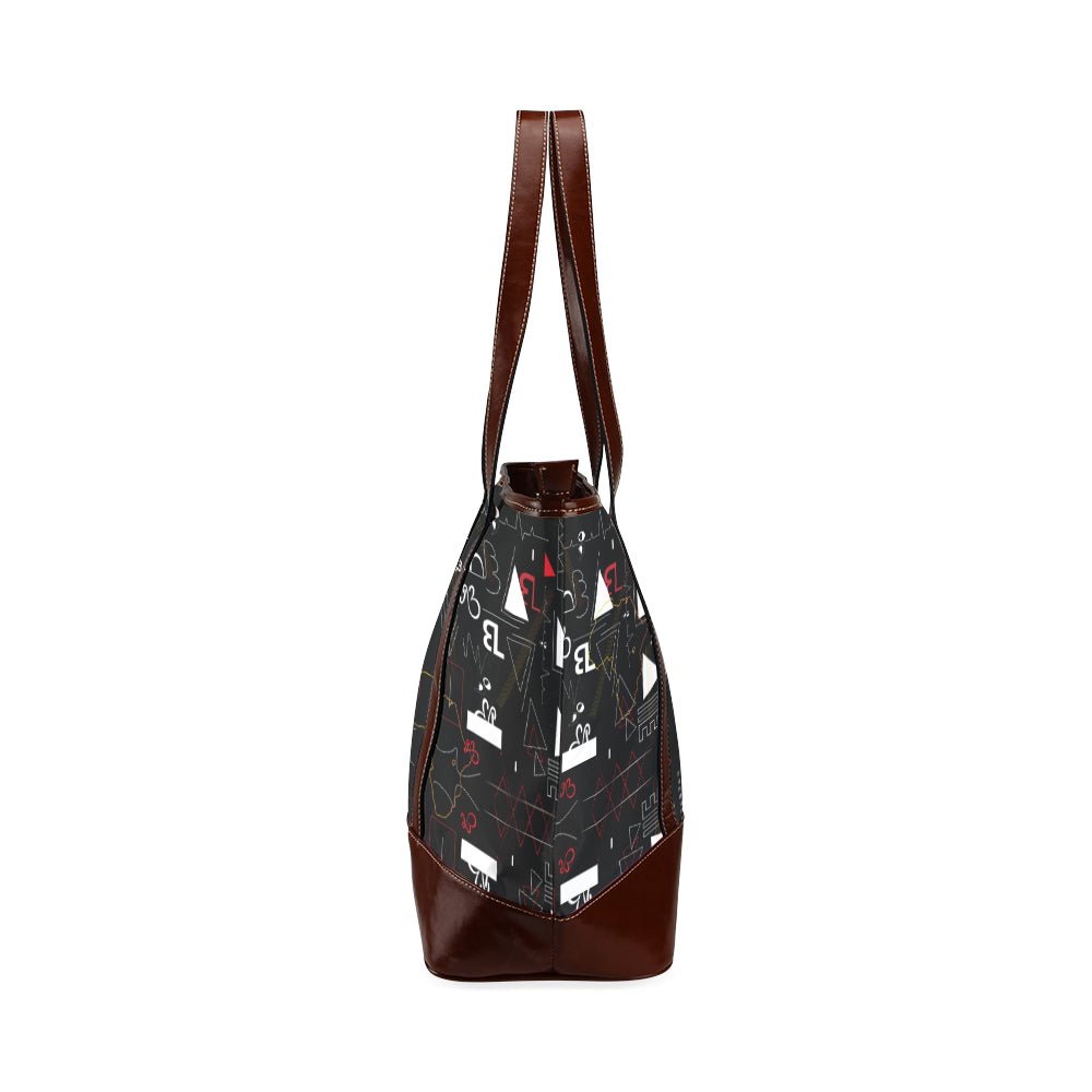 Linear Print Tote