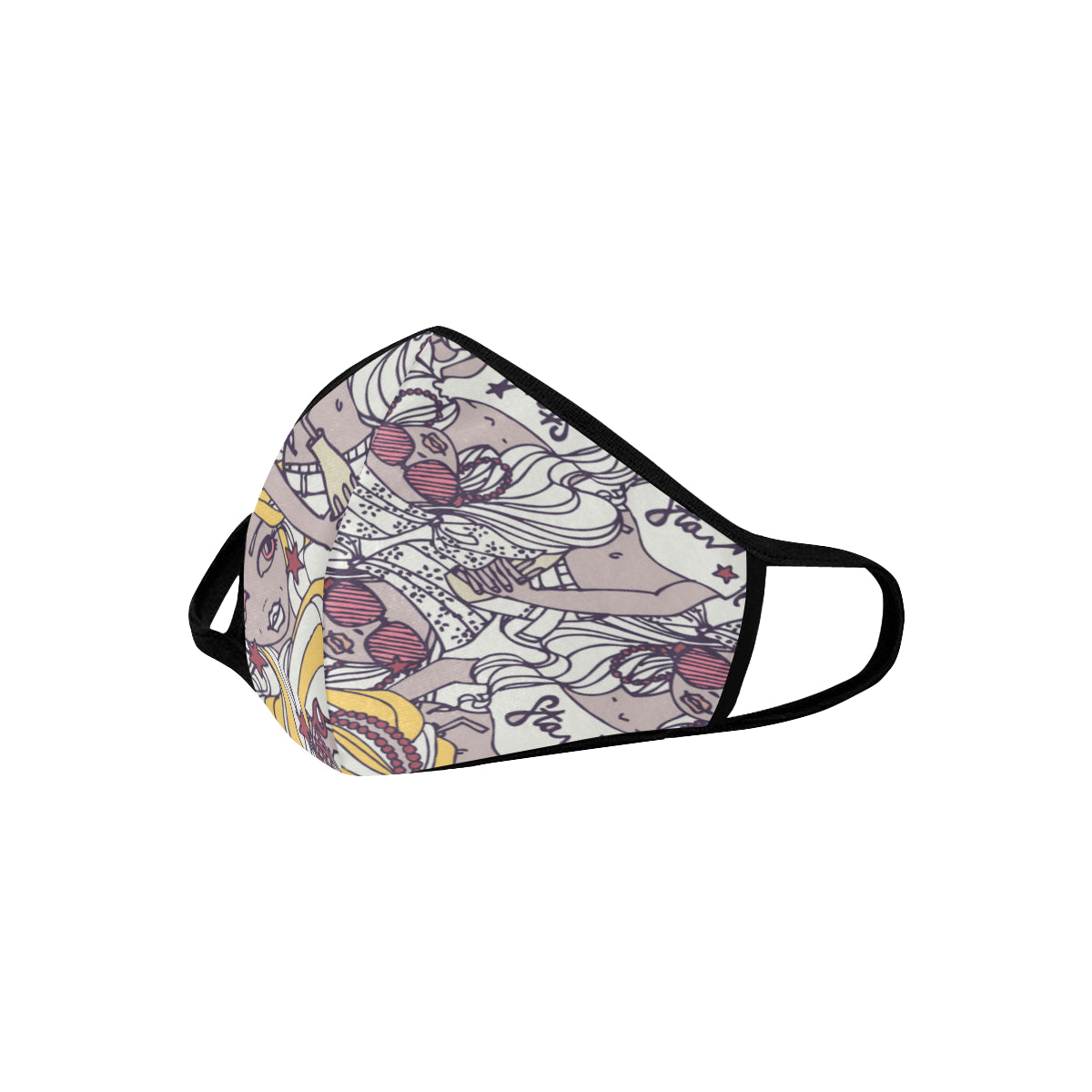 Amazonians Cotton Fabric Face Mask with filter slot (30 Filters Included) - Non-medical use