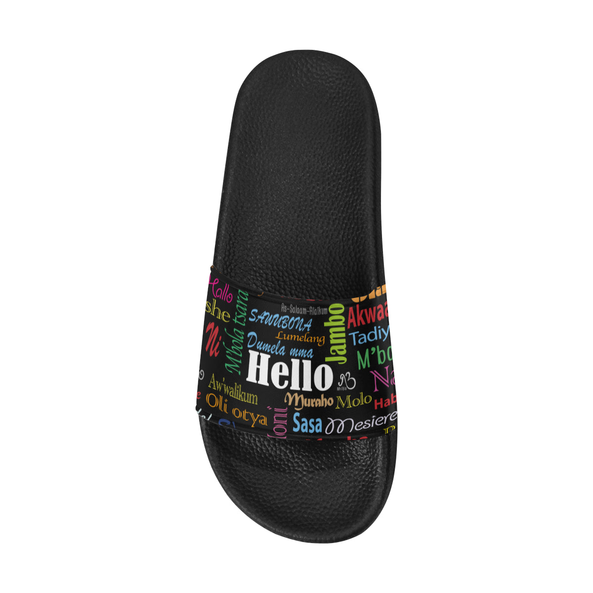 AfriBix Hello Print Unisex Slides