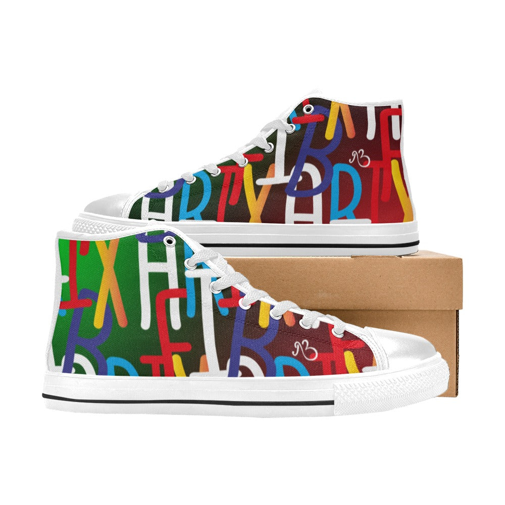 AfriBix Collage Women's Hightop Canvas