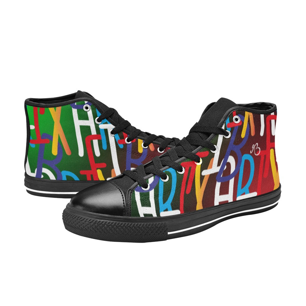 AfriBix Collage Women's Hightop Canvas