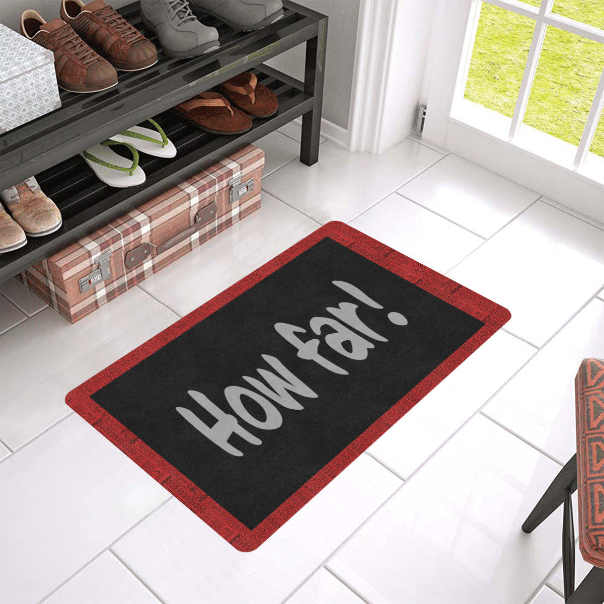 How Far Tribal Print Doormat