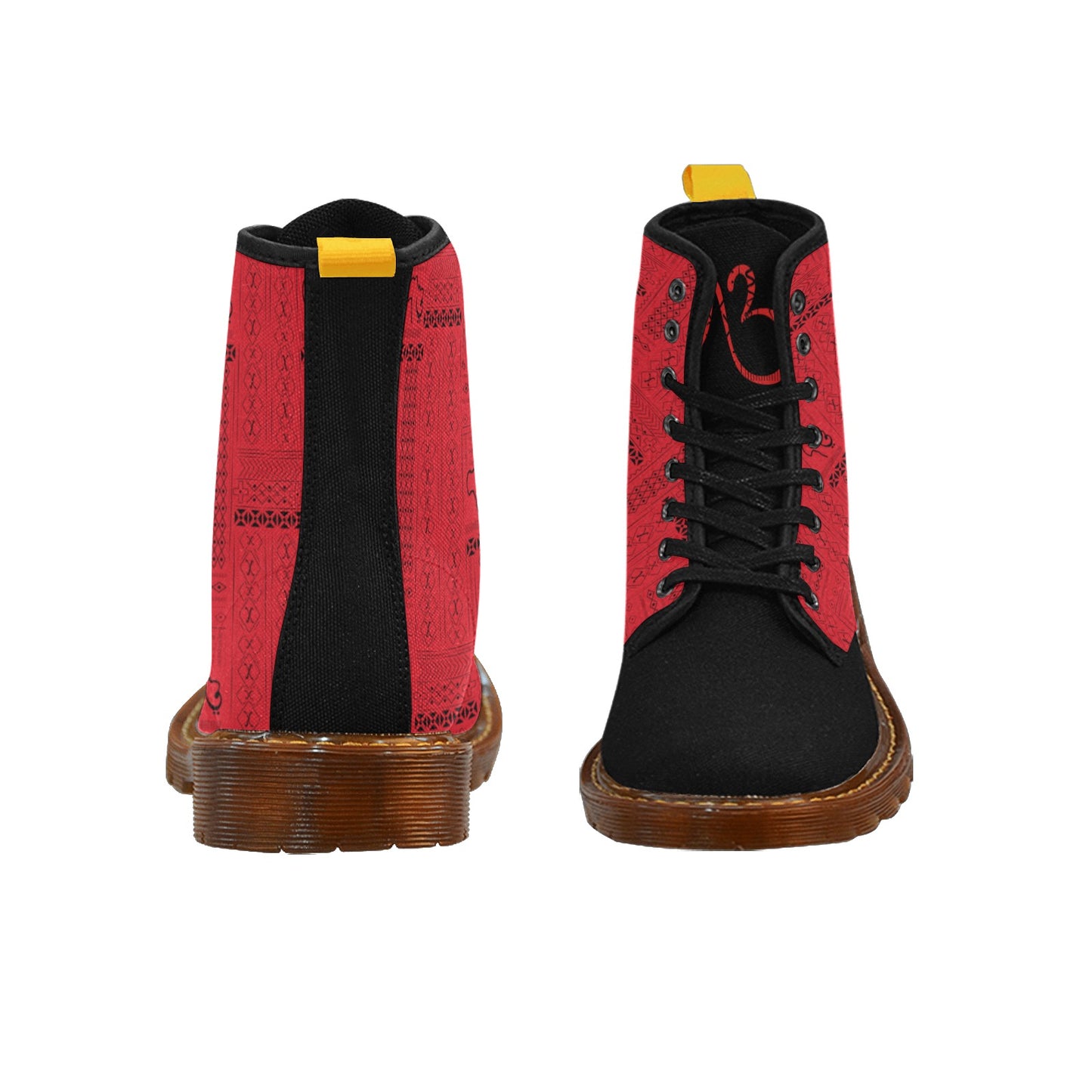 Tribal Print Women's  Lace Up Boots