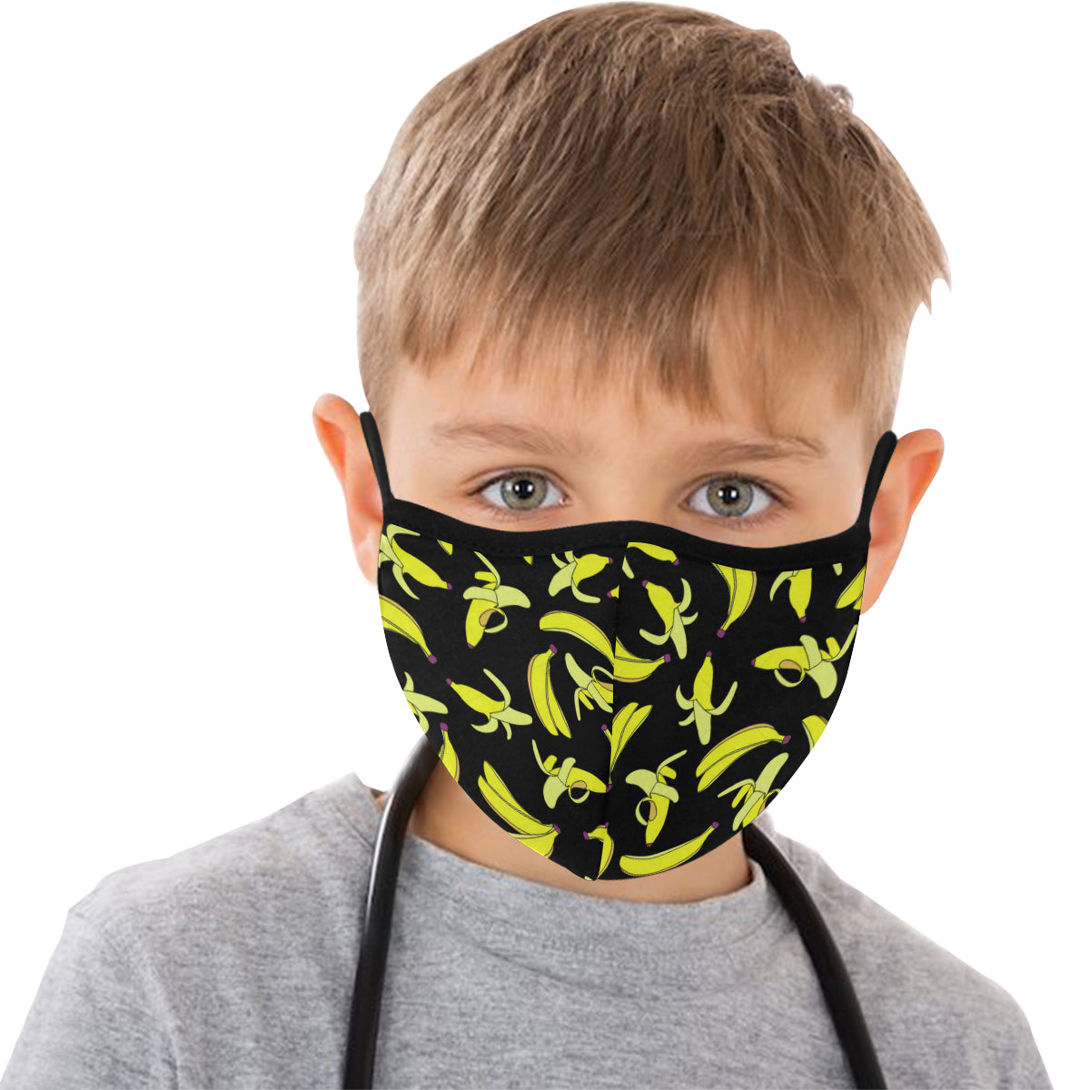 Going Bananas Cotton Fabric Face Mask with filter slot (30 Filters Included) - Non-medical use