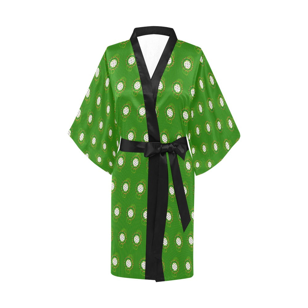 Ankara Adaeze Green Kimono Robe Coverup Afribix Ankara Adaeze Green Kimono Robe Coverup Afribix
