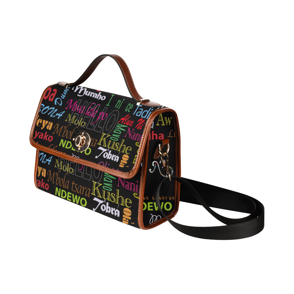 AfriBix Hello Print Satchel