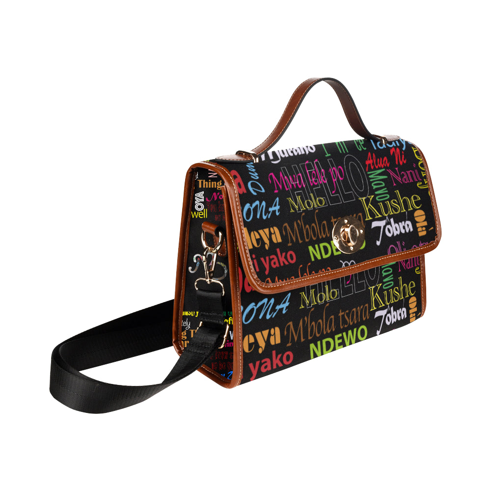 AfriBix Hello Print Satchel