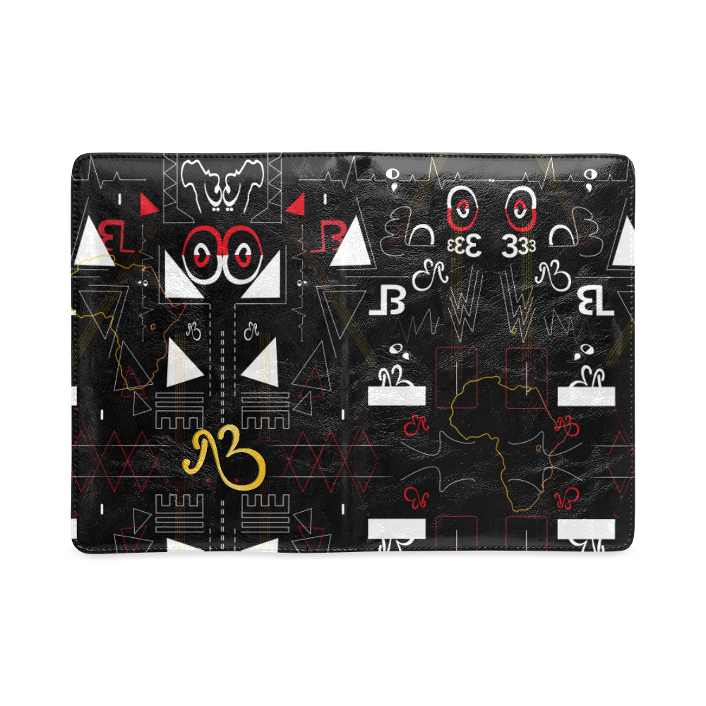 AfriBix Linear Print A5 Leatherette Notebook