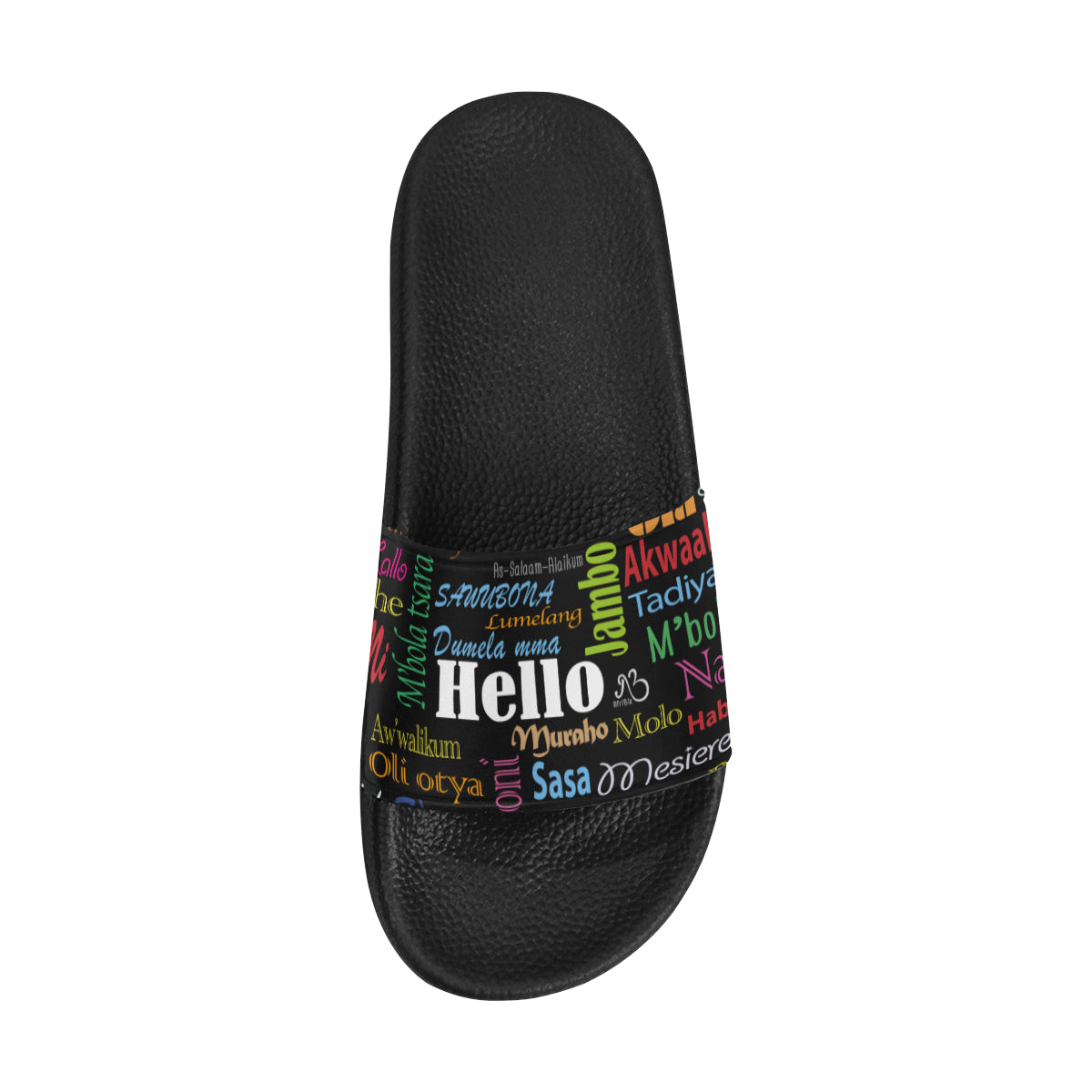 AfriBix Hello Print Unisex Slides
