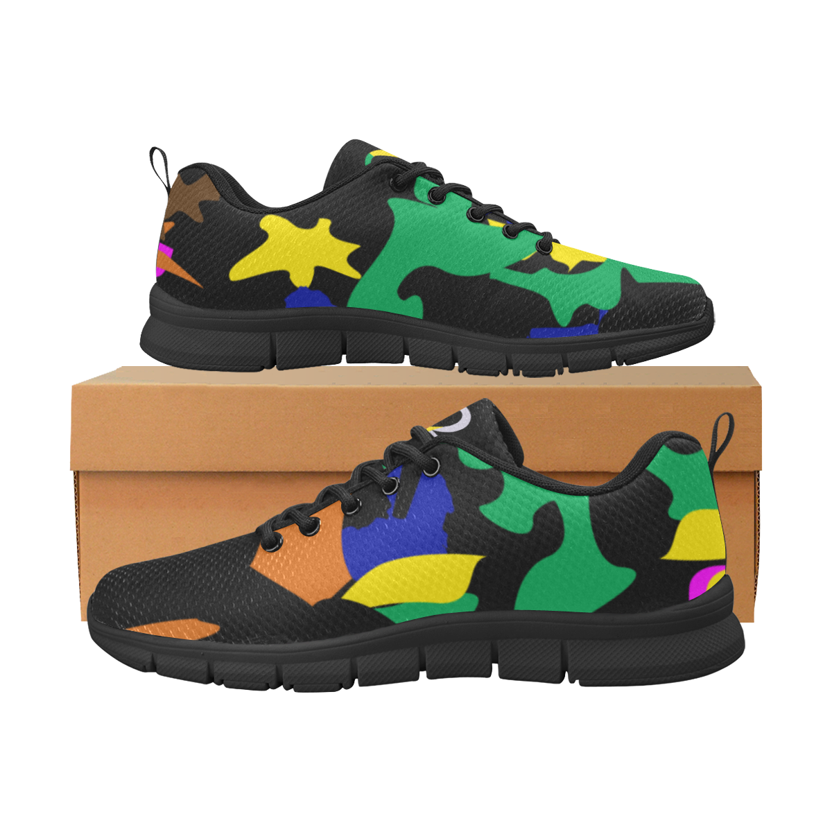 Afribix Camo Mens Trainers