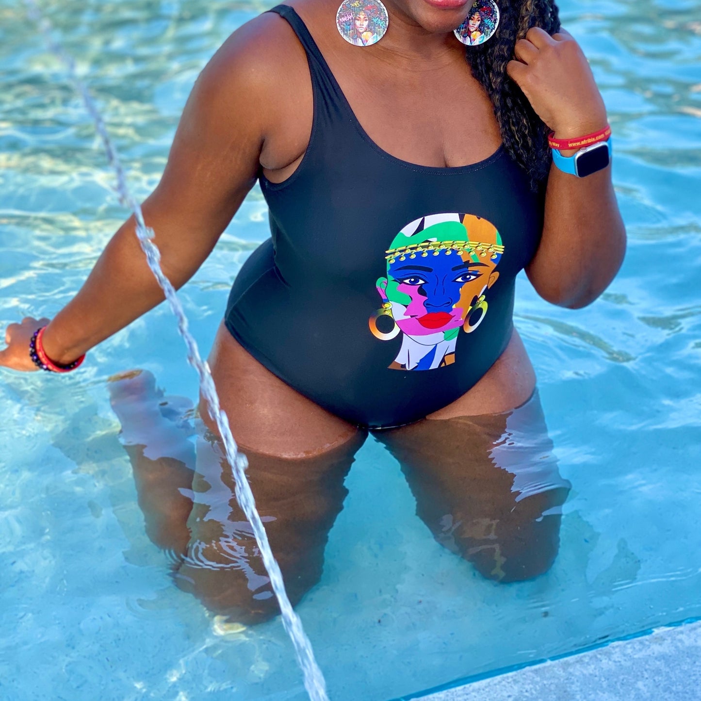 AfriBix Warrior Noir One-Piece Swimsuit