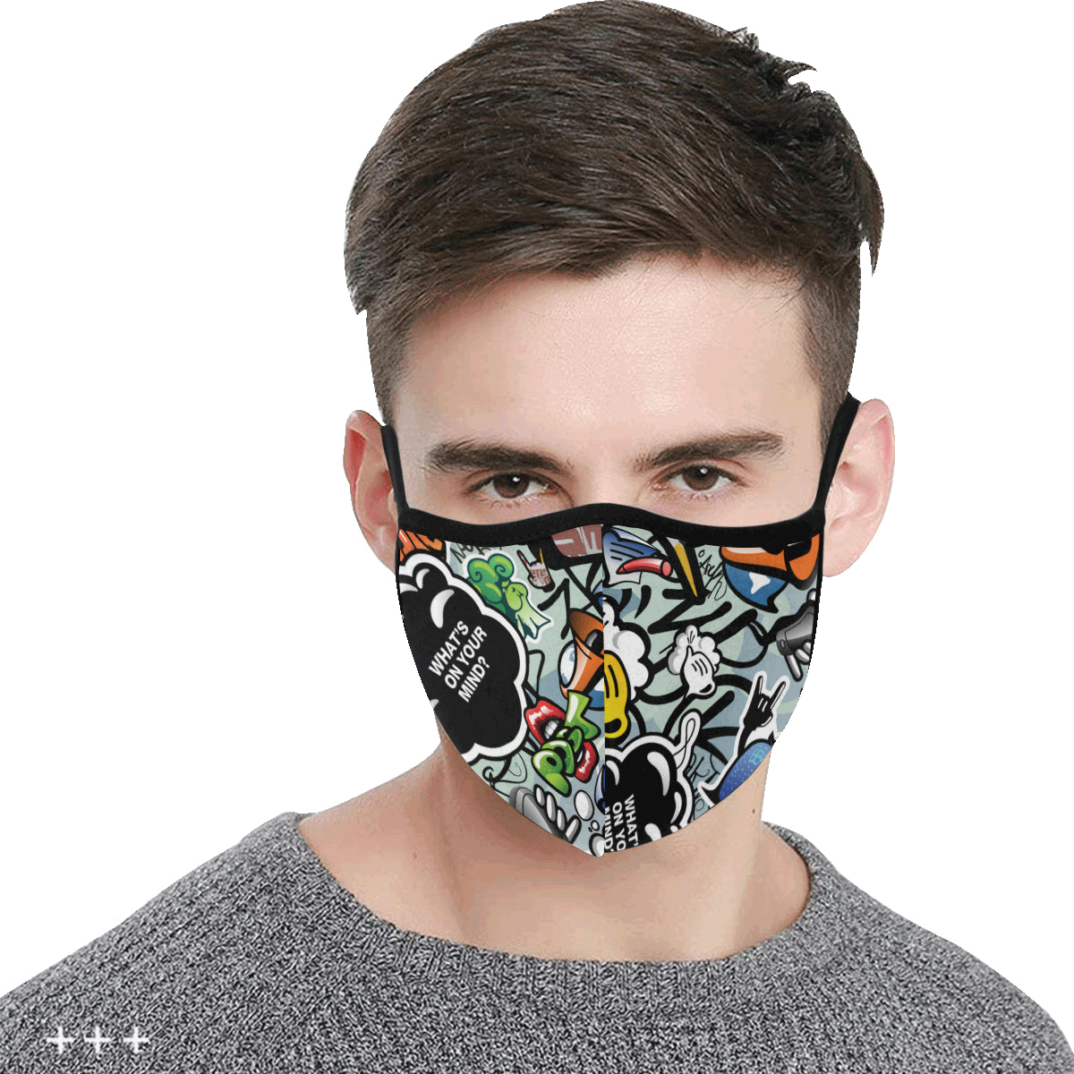Mind The Print Cotton Fabric Face Mask (30 Filters Included) - Non-medical use