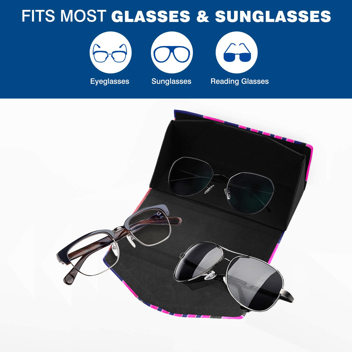 AfriBix Gallery Print Foldable Glasses Case