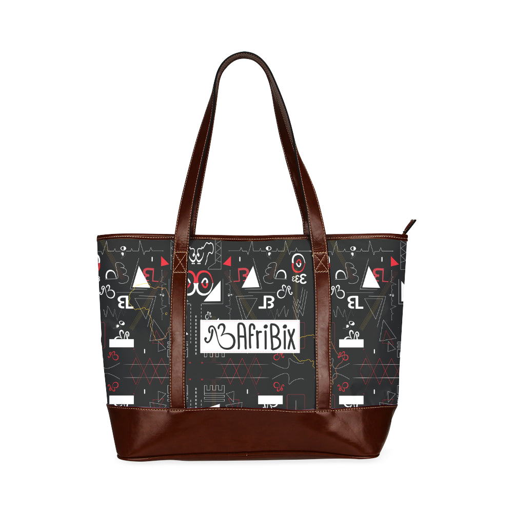 Linear Print Tote