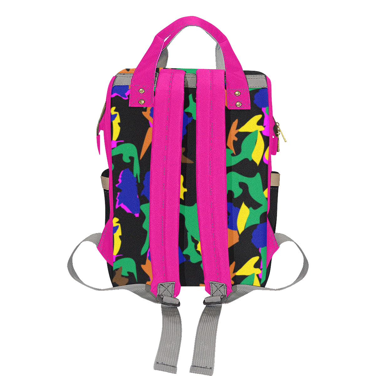 AfriBix Warrior Camo Print Multi-Function Backpack