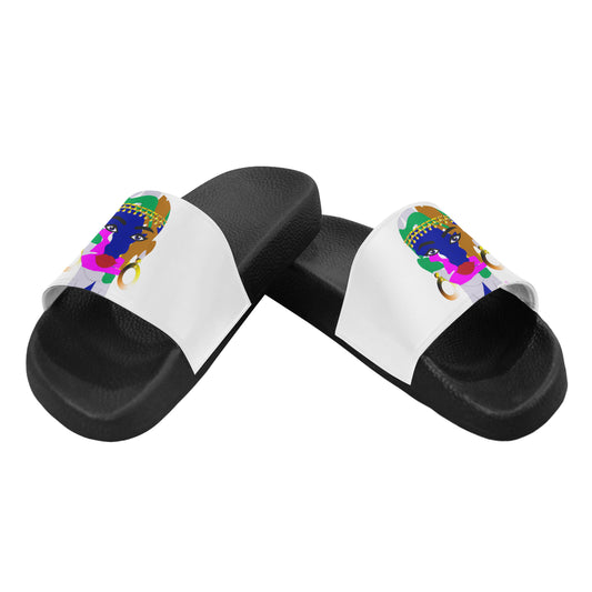 AfriBix Warrior Camo Print Unisex Slides