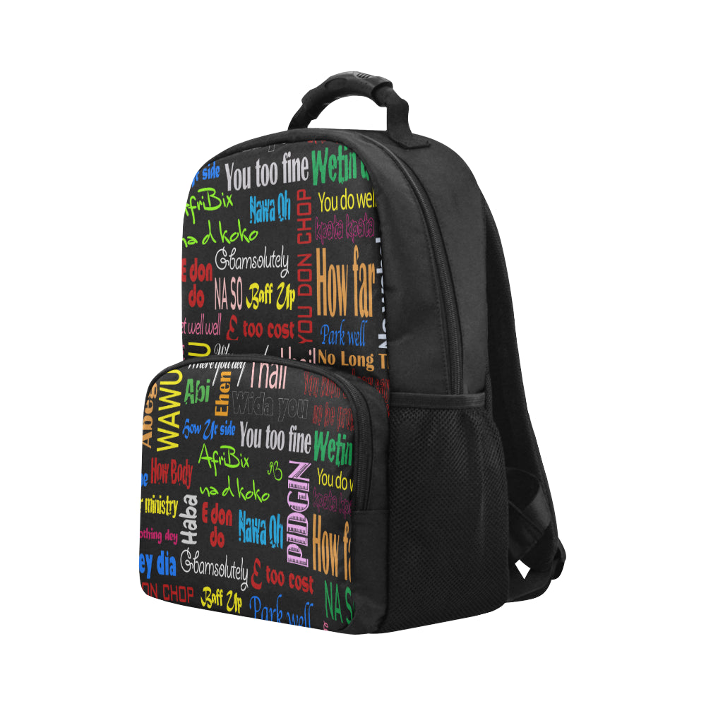 AfriBix Pidgin Print Classic Backpack