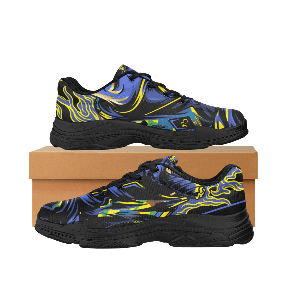AfriBix Camo Chunky Sneakers