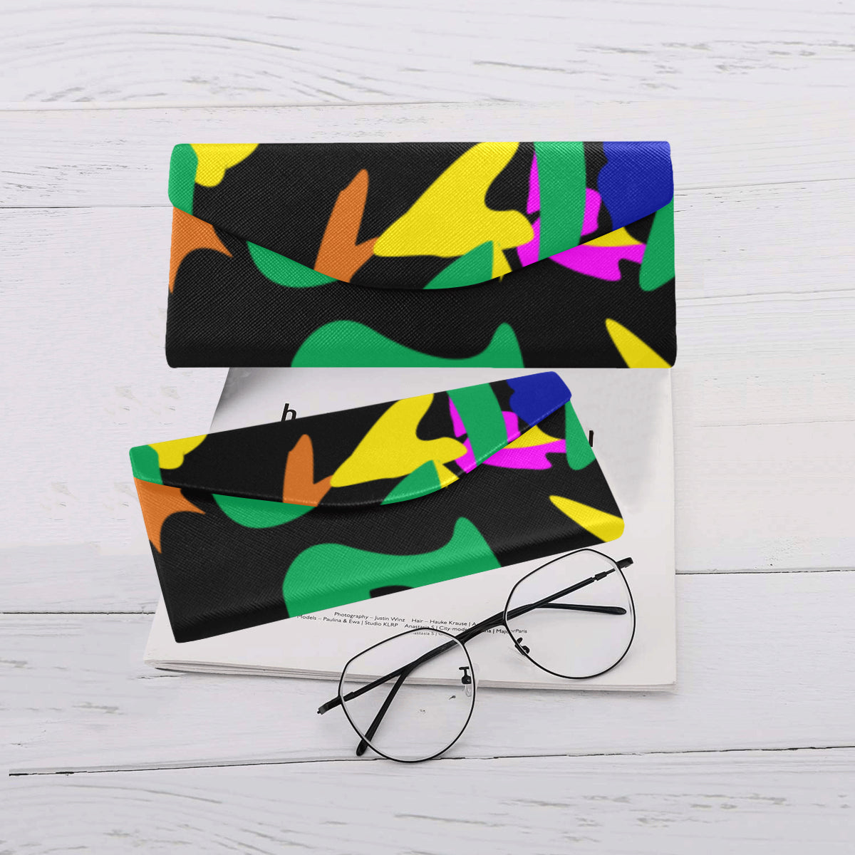 AfriBix Camo Print Foldable Glasses Case
