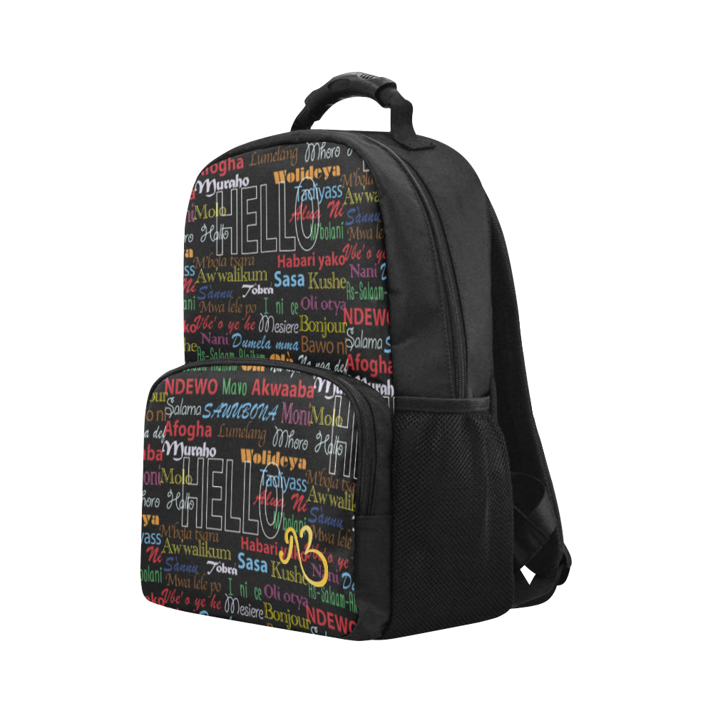 AfriBix Hello Print Classic Backpack