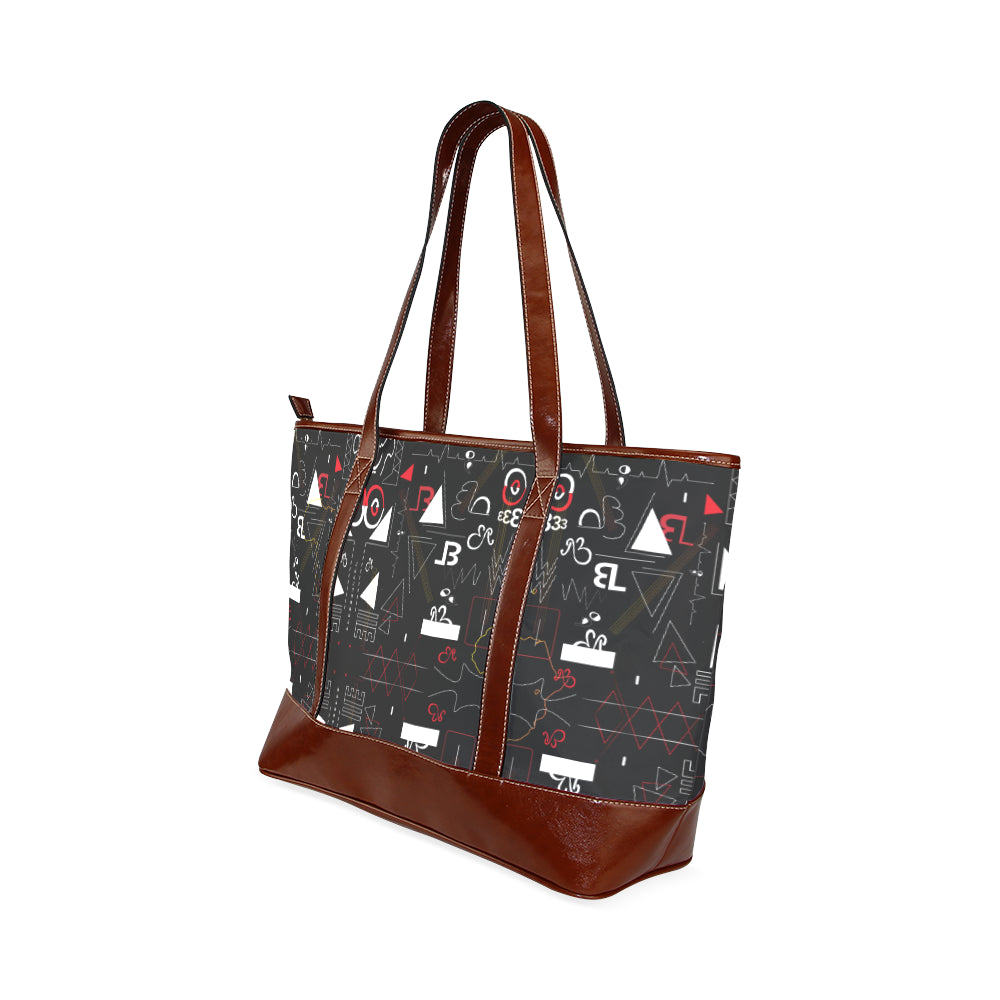 Linear Print Tote