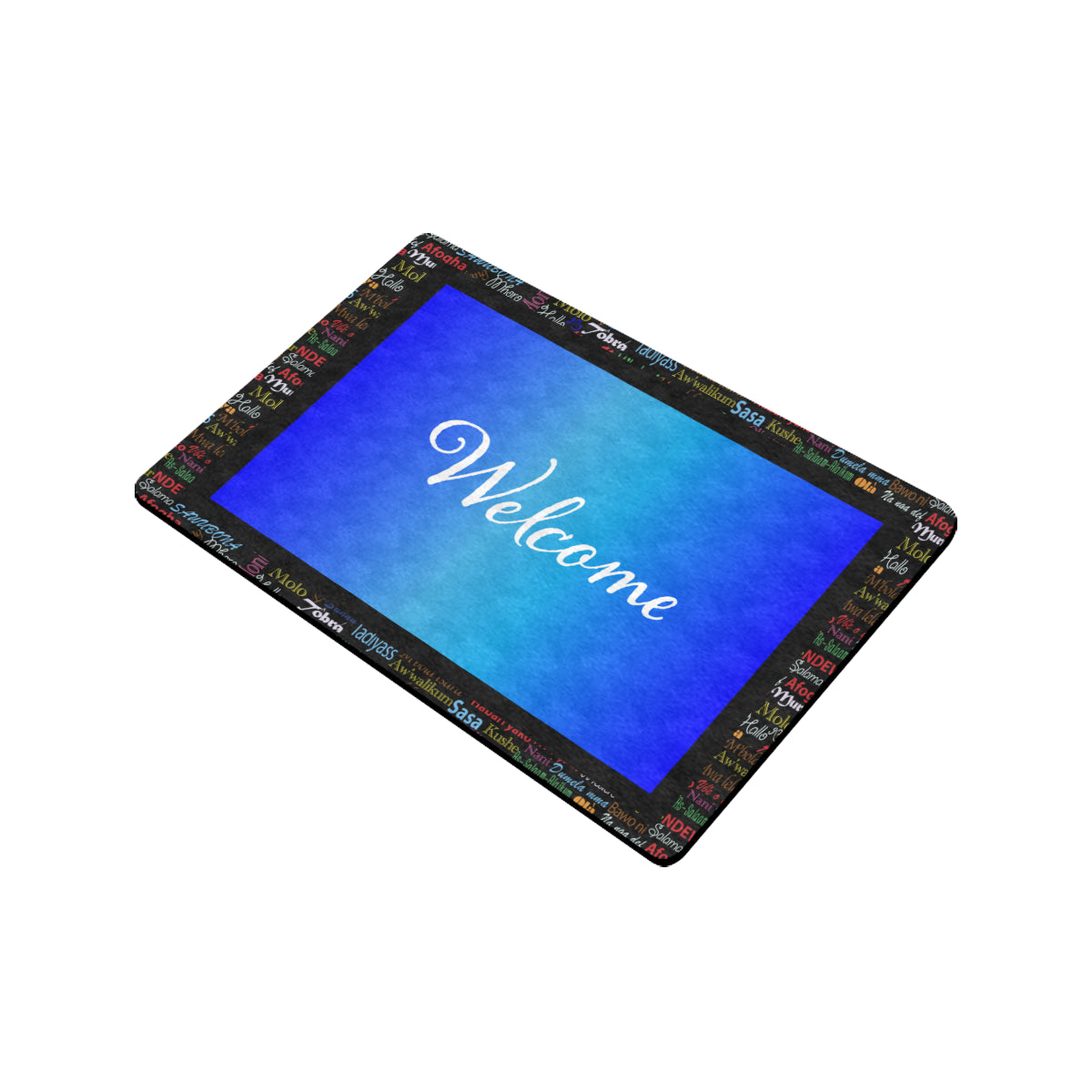 AfriBix Hello Print Welcome Doormat