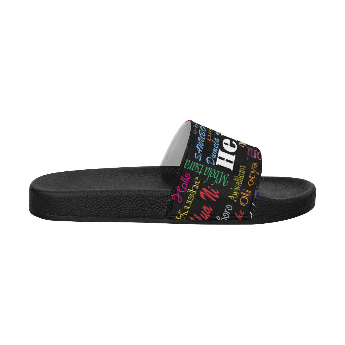 AfriBix Hello Print Unisex Slides