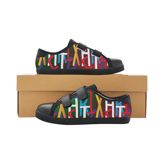 AfriBix Collage Kids Velcro Canvas