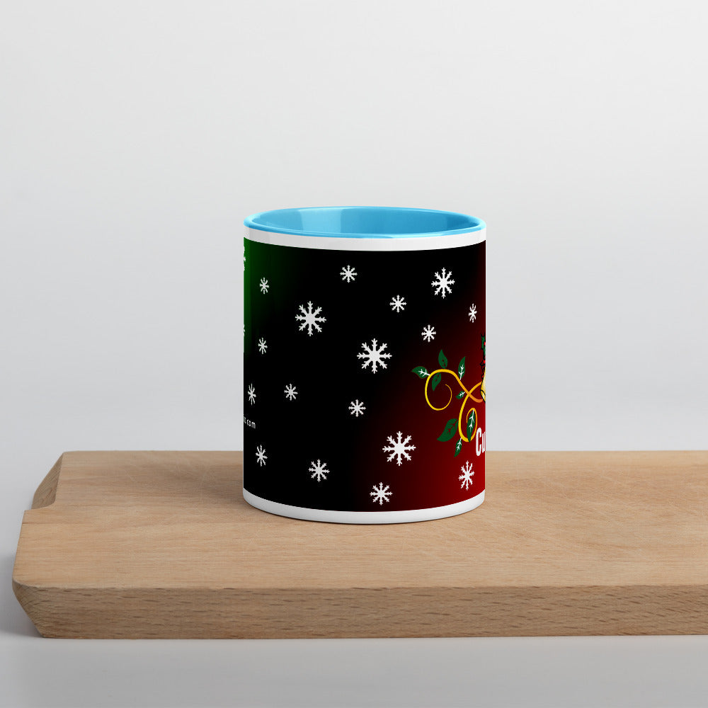 'Personalised' Christmas Two Toned Mug