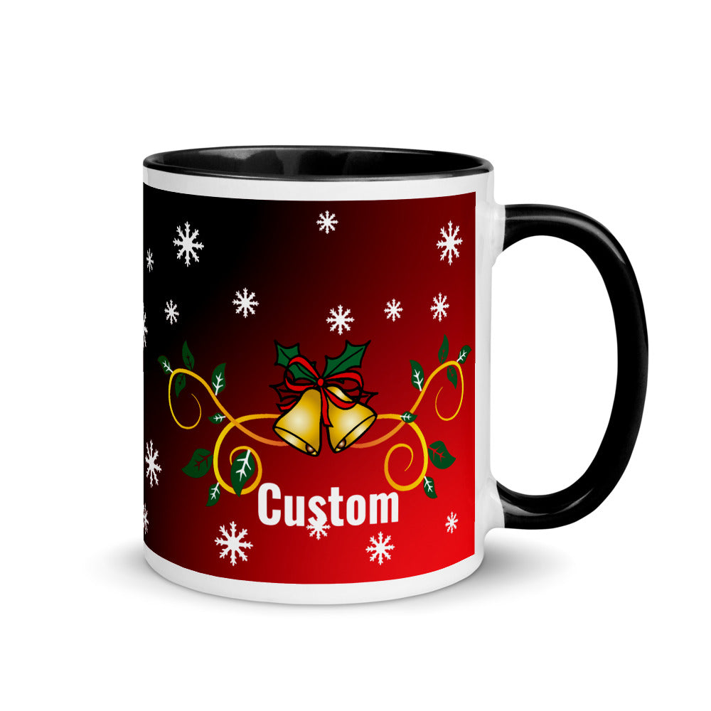 'Personalised' Christmas Two Toned Mug