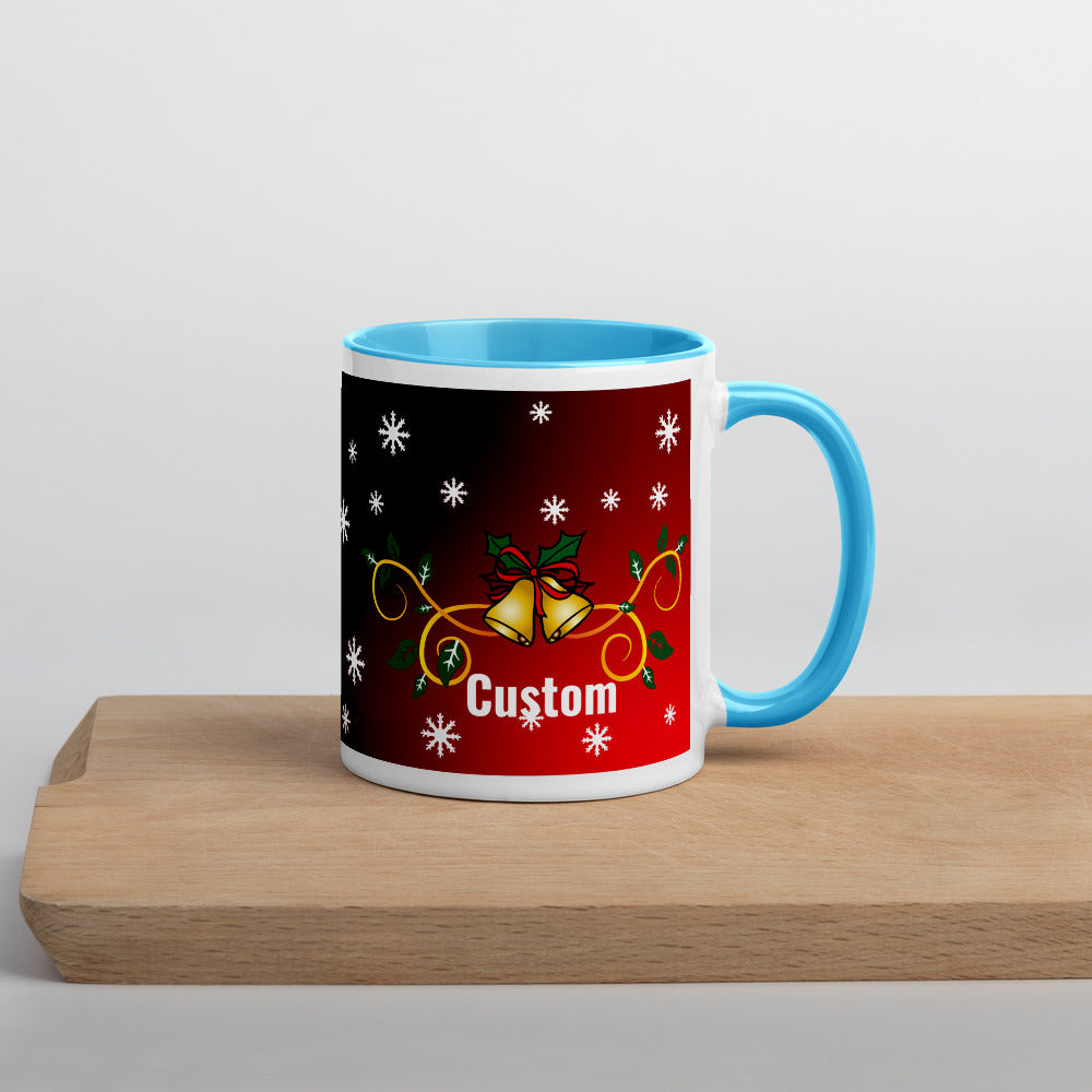 'Personalised' Christmas Two Toned Mug